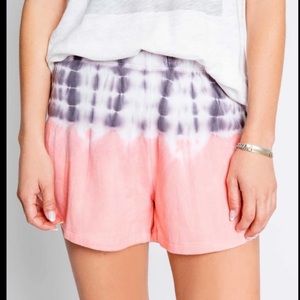 P.J. Salvage Womens Pink Sunset Glow Pull-On Elastic Waist Pajamas Shorts
